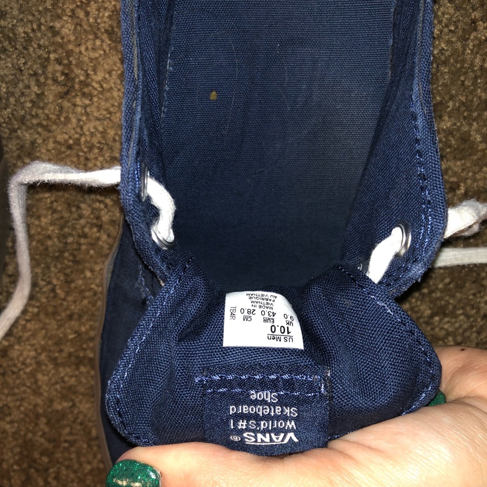 Dark Navy Blue Vans - Picture 2 of 6